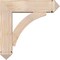 Ekena Millwork Thorton Arts and Crafts Smooth Bracket w/ Offset Brace, Douglas Fir, 7 1/2"W x 28"D x 28"H BKT0806X28X28THR03SDF - alternate 3